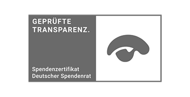 Deutscher Spendenrat e.V. Spendenzertifikat geprüfte Transparenz Logo schwarz-weiß