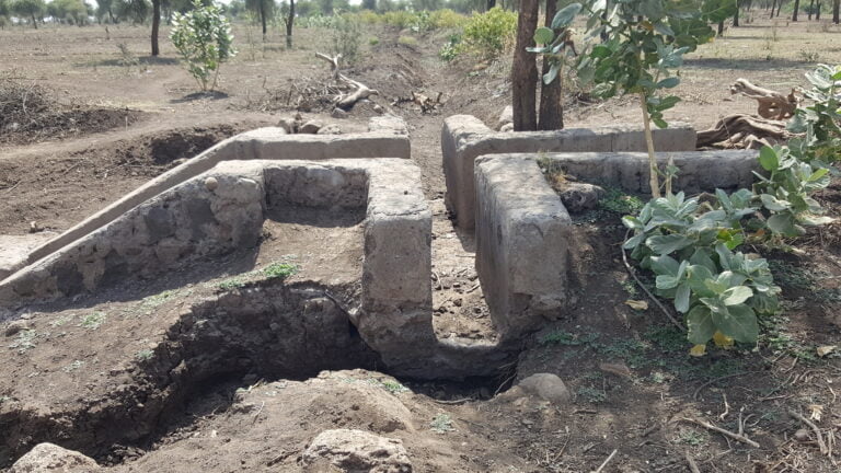 Extreme Dürre trocknet Wege aus und macht sie brüchig