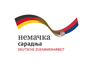 Bundesministerium für wirtschaftliche Zusammenarbeit - deutsch-serbische Zusammenarbeit Logo