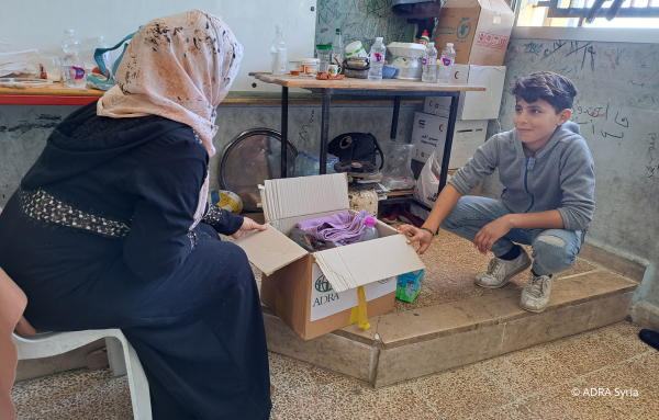 ADRA verteilt Hygienekits an die Erdbebenbetroffenen aus Syrien