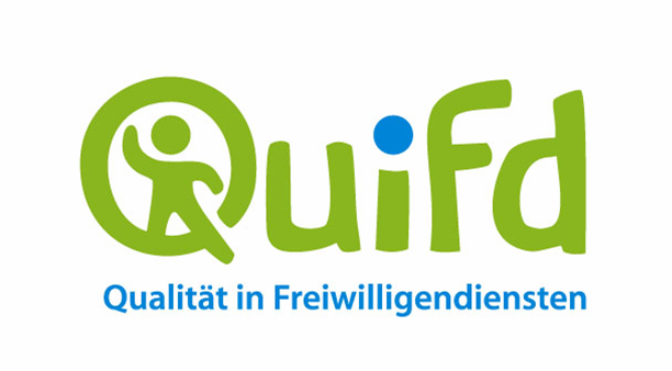 Quifd - Qualität in Freiwilligendiensten, Logo in Farbe