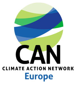 Das Logo des Climate Action Network Europe (CAN) in Farbe