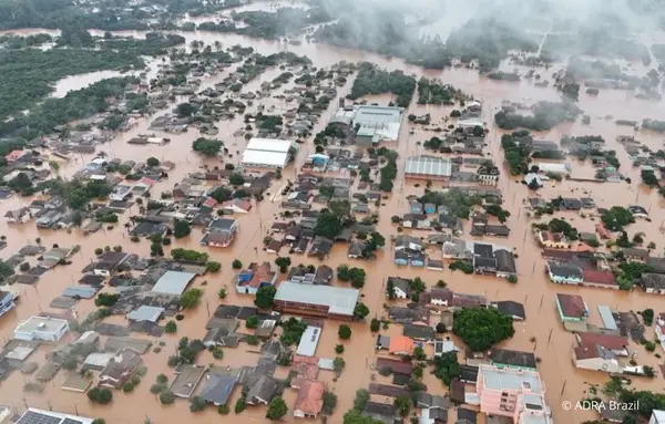 Überflutetes Gebiet in Brasilien