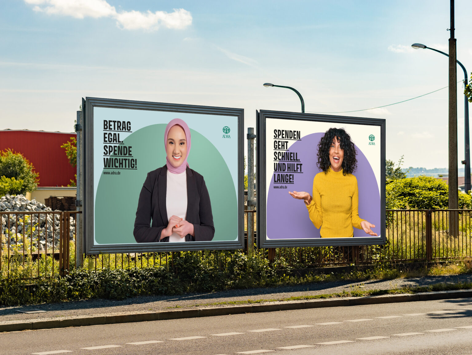 Großplakate in Metropolregionen werben im Rahmen der Kampagne. Illustration: Peter Paul and Mary Werbeagentur GmbH & Co. KG