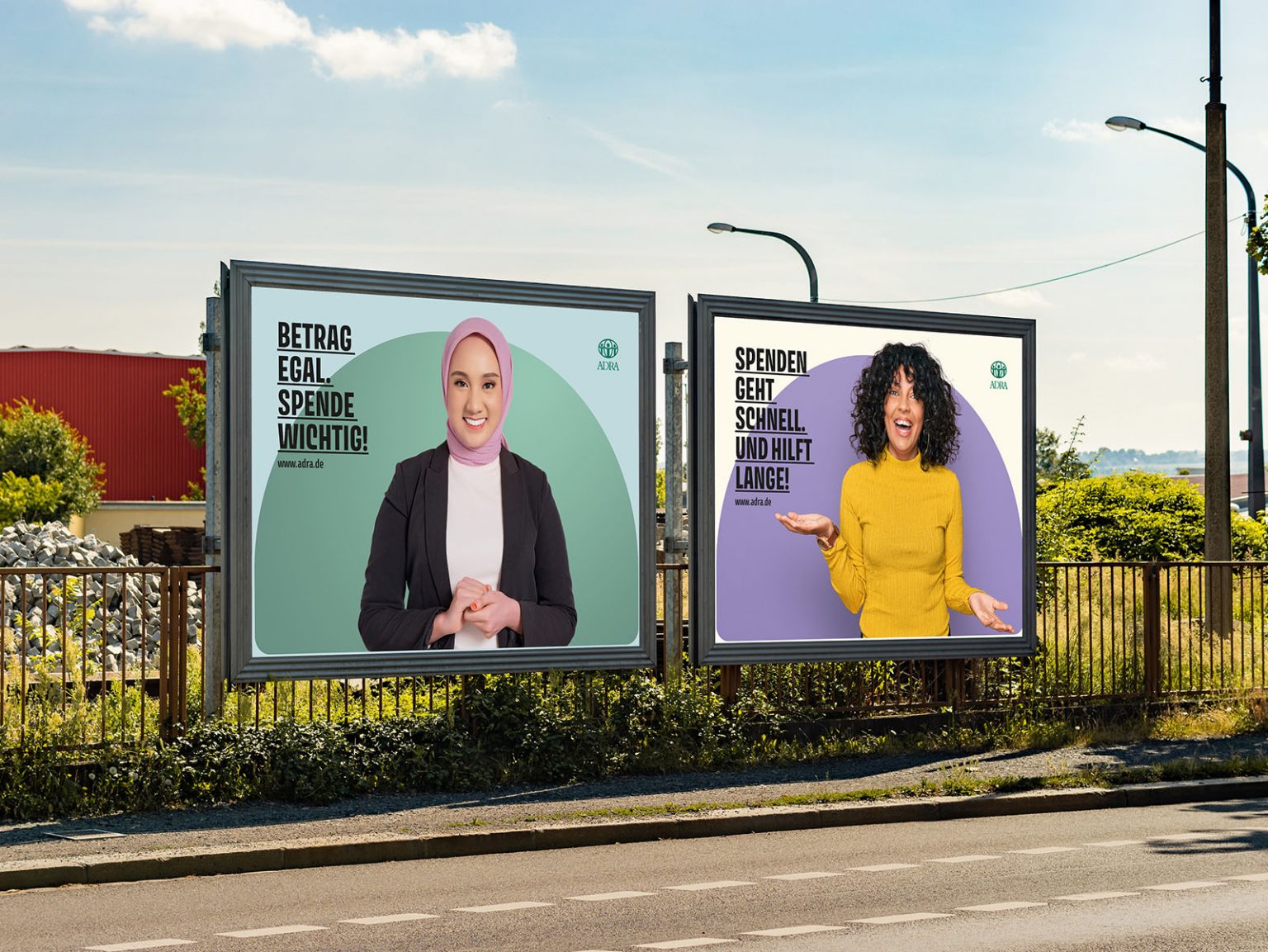 Großplakate in Metropolregionen werben im Rahmen der Kampagne. Illustration: Peter Paul and Mary Werbeagentur GmbH & Co. KG