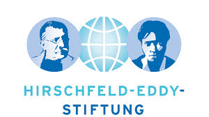 Logo Hirschfeld-Eddy-Stiftung in blau
