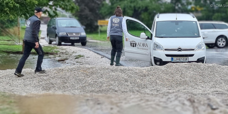 Überschwemmungen in Slowenien: ADRA Slowenien im Einsatz