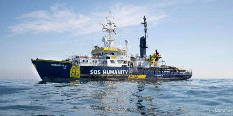 Das Humanity 1 - Schiff von SOS Humanity