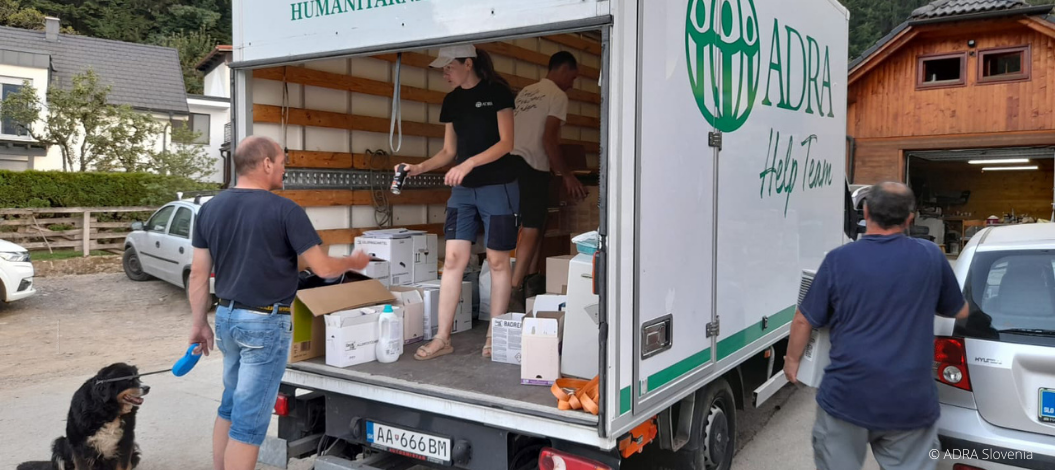 ADRA-LKW erreicht Slowenien mit Hilfsgütern für den Wiederaufbau: Ein Symbol der Hoffnung und Unterstützung in der Nachklang von Naturkatastrophen.