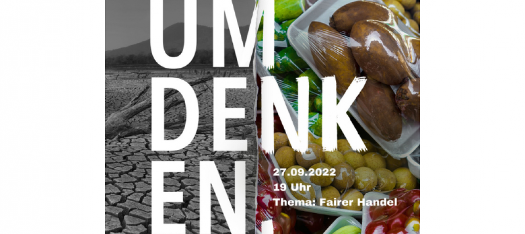 Titelbild des Workshops Nachhaltige Ungleichheit mit der Überschrift "Umdenken"