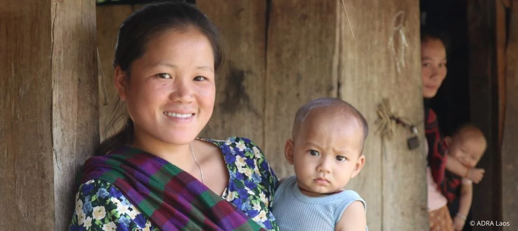 Durch die Schulung von Kleinbauern verbessert ADRA in Laos die Ernährungslage und sorgt so für einen gesunden Start ins Leben für Kinder.